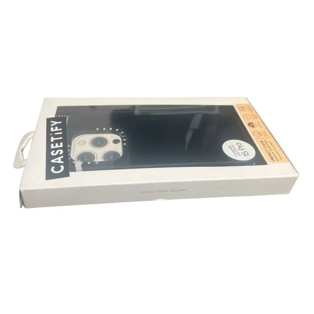 iPhone 15 Pro Case MagSafe CASETiFY Mirror Black Bumper Cover 6.1
